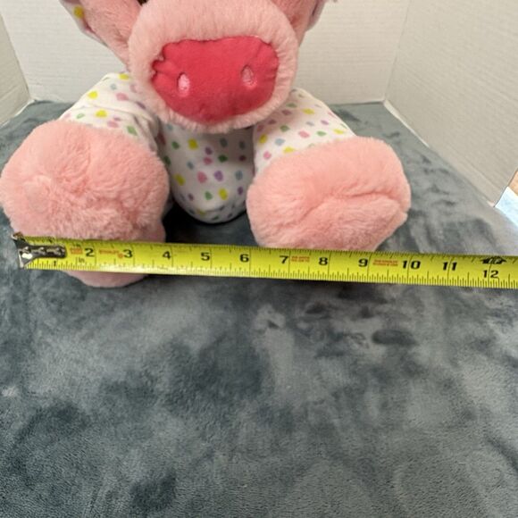 Dan Dee Easter Bunny Plush Pink Pig in Rabbit Costume 16 Inch Stuffed Animal Toy - Picture 8 of 11